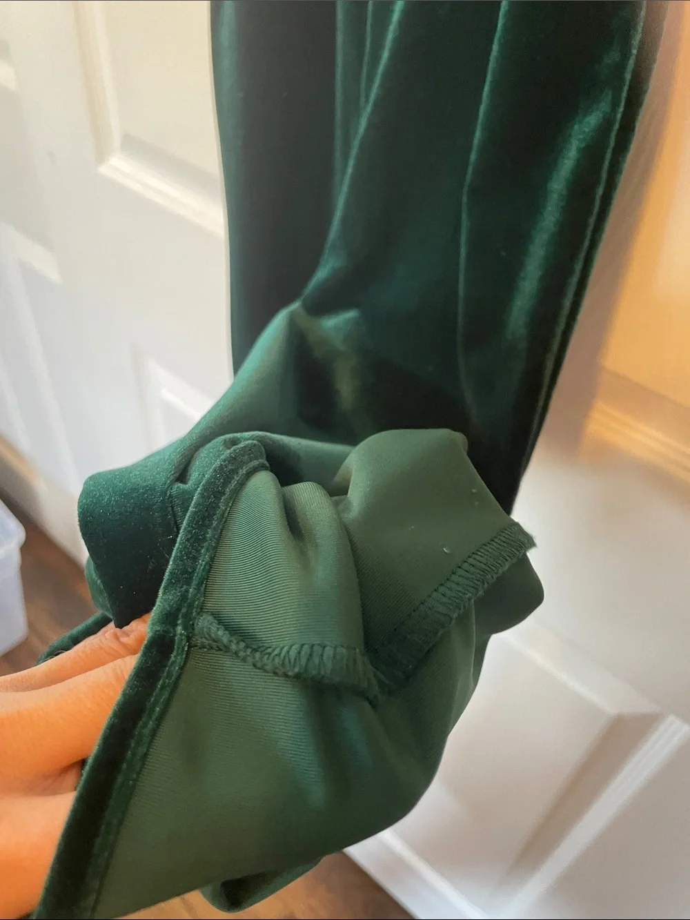 Children’s Place Girls Emerald Velvet Smocked Jumpsuit